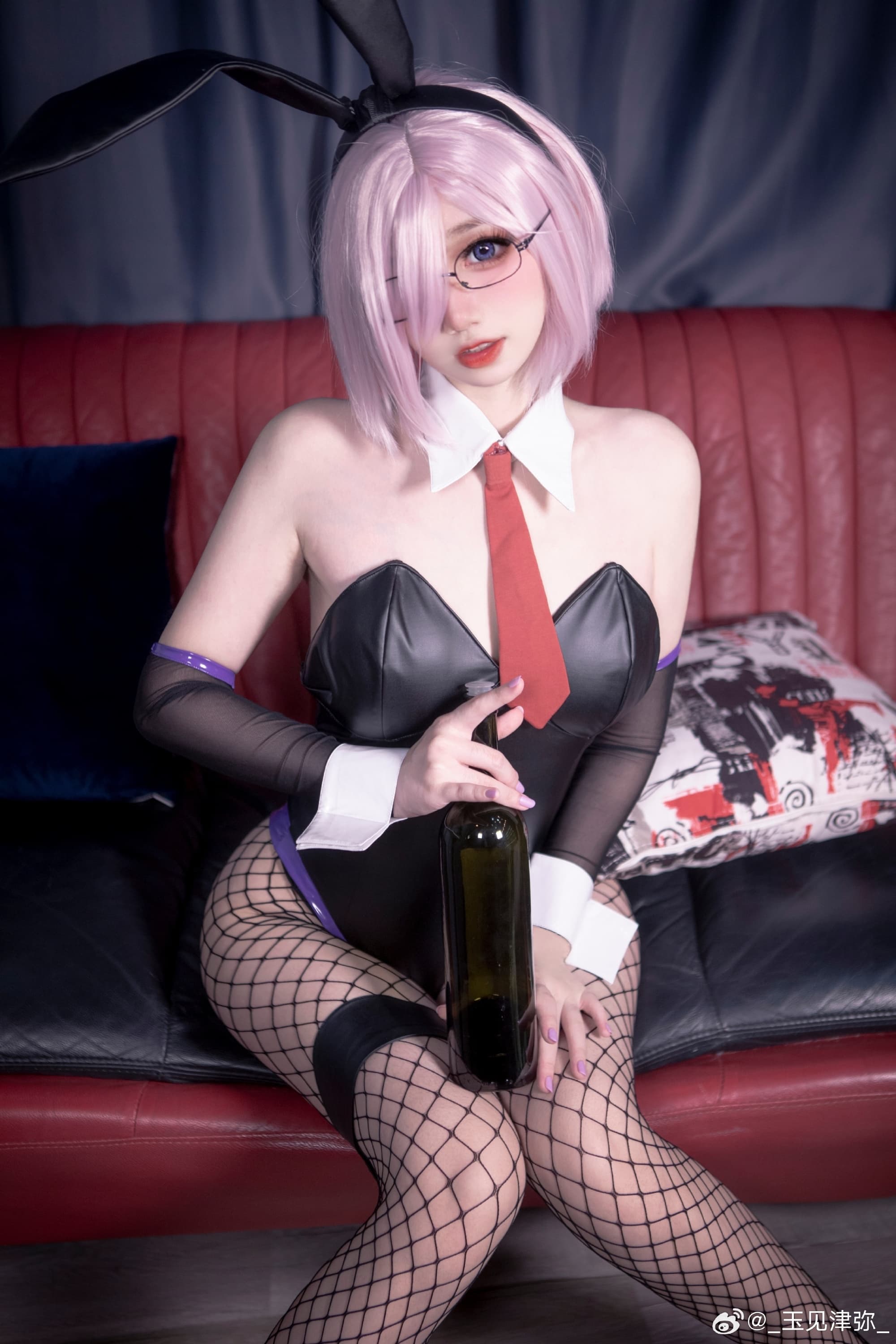 Cosplay Fate/GrandOrder 同人兔女郎-玛修·基列莱特@_玉见津弥_ COSPLAY-第9张