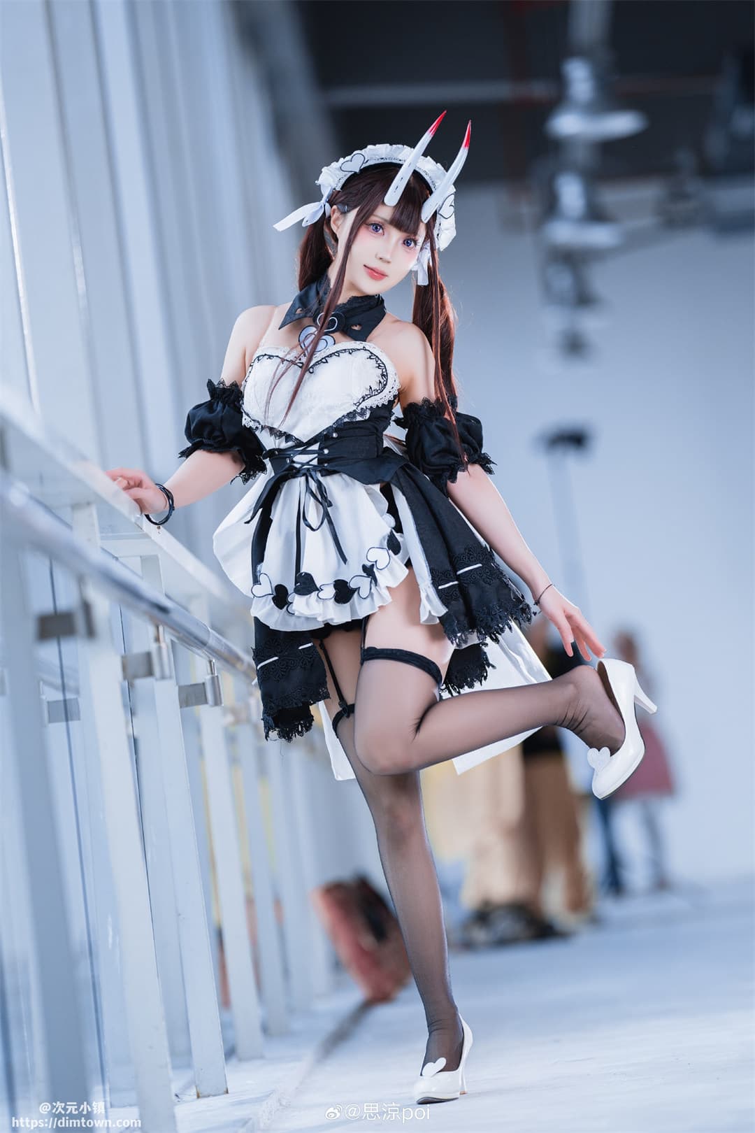COSPLAY 碧蓝航线cos 能代女仆@思涼poi COSPLAY-第3张