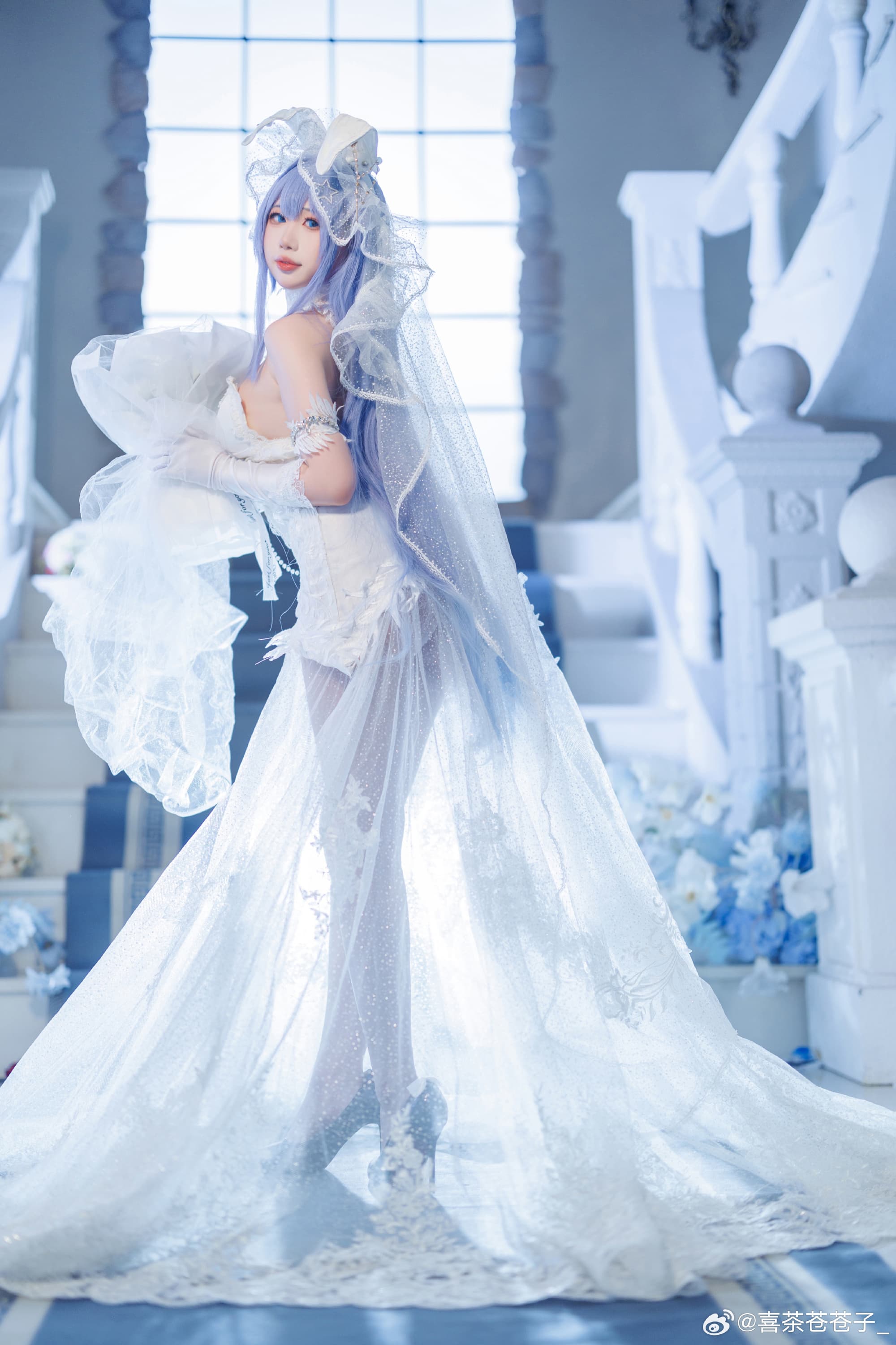 cosplay 碧蓝航线 -「花园-白雪之仪」@喜茶苍苍子_ COSPLAY-第2张