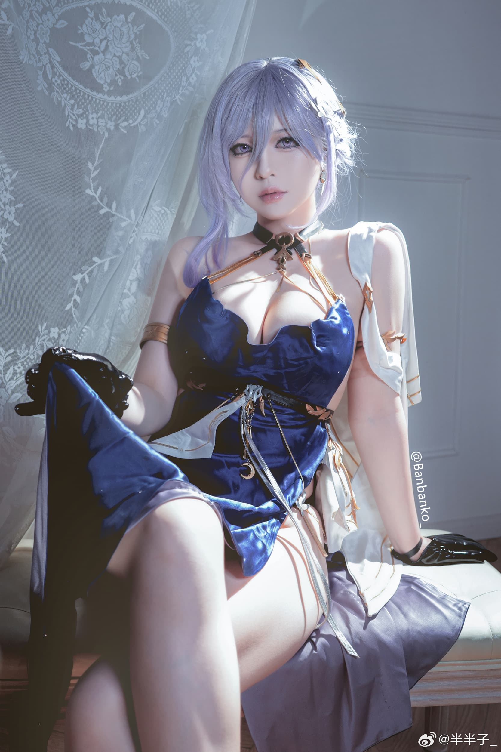 COSPLAY 每晚的月亮都有不一样的美，今夜要随我去看看吗？深空之眼 塞勒涅@半半子_ COSPLAY-第3张